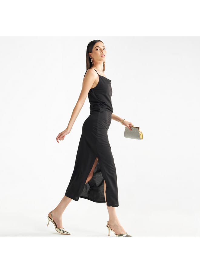 Splash FAV Slinky Cowl Neck Dress  - Image 2