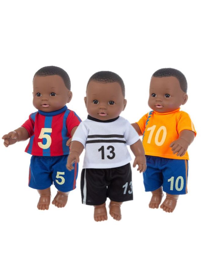 12-inch Sports Men's Vinyl Rebirth Doll Simulation Doll Play House Toys Wholesale-Color:Q12-016c (blue Eyes) Honglan No. 5-Height:35cm - Image 2
