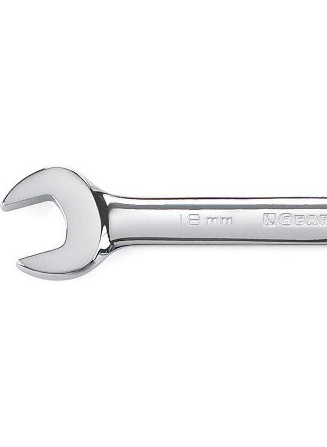 GearWrench 72-Tooth 12-Point Ratcheting Combination Wrench Silver 18 mm 9118D - Image 4