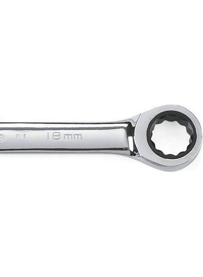 GearWrench 72-Tooth 12-Point Ratcheting Combination Wrench Silver 18 mm 9118D - Image 5