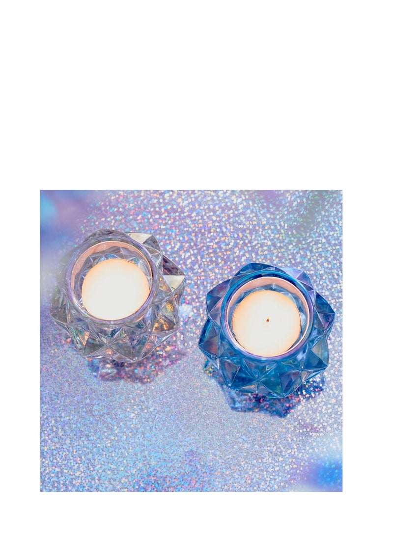 Kaemingk - Kaemingk Christmas Tealightholder Glass Luster, Assorted 1 Piece - Image 1