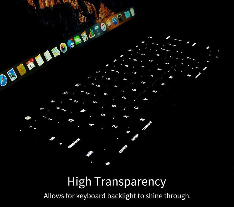 Oaky TPU Ultra Thin Keyboard Protector Waterproof Dust-Proof Skin Cover Compatible with MacBook Pro 16 Inch 2019-2020 Release Model A2141 for MacBook Pro 16 Inch - Clear - Image 5