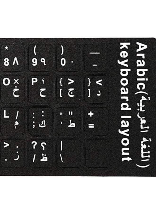 SCIENISH Dustproof Waterproof Strong Viscosity Arabic Keyboard Layout Sticker For Laptop Pc  - Image 3