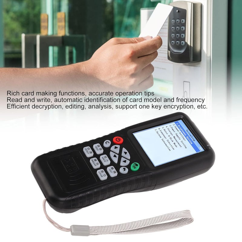 كلاراكو ناسخ بطاقات الهوية الذكية IC المحمول، بتردد 125-500 كيلوهرتز، يدعم تقنية NFC المشفرة، قارئ/كاتب/مكرر بطاقات RFID الذكية، مناسب لأنظمة التحكم في الوصول إلى الأبواب. - Image 5