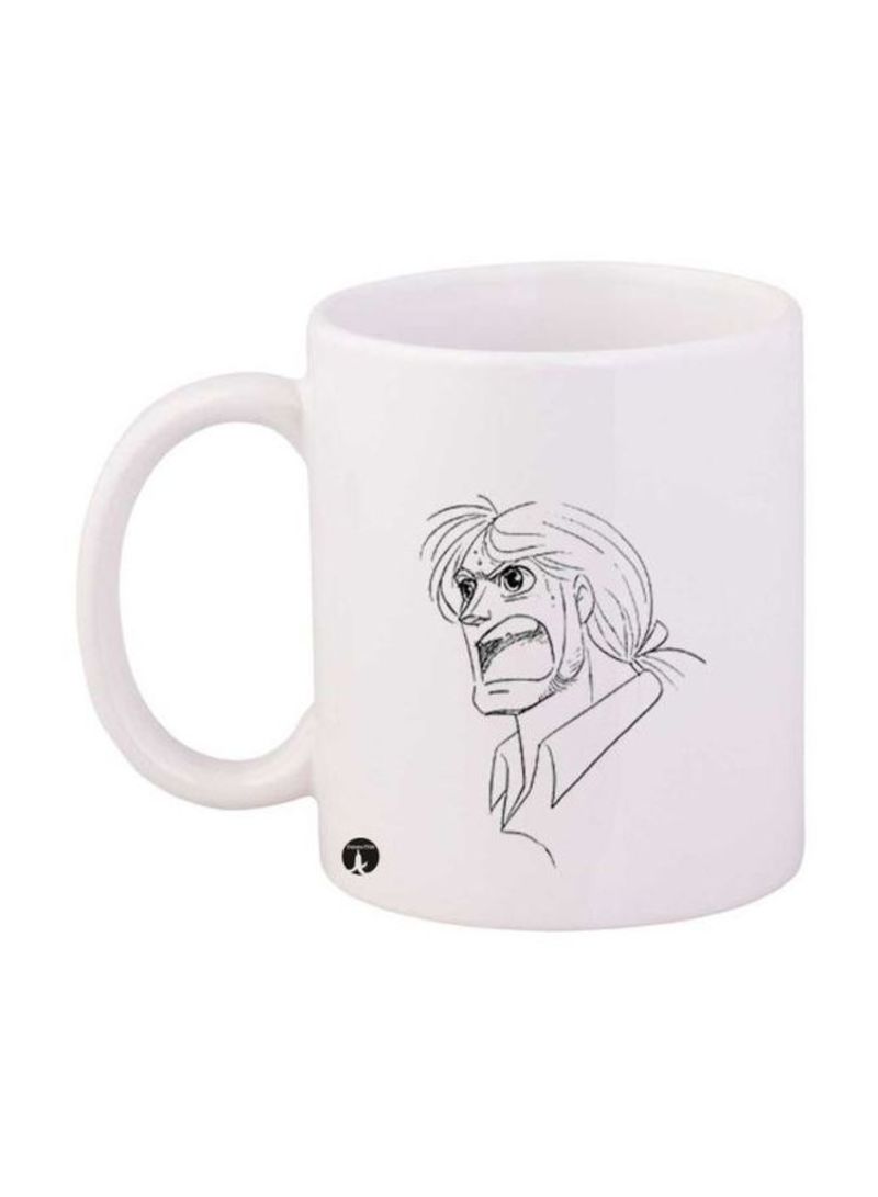 RKN Anime Jazeerat Al Kanz Printed Mug White/Black Standard Size