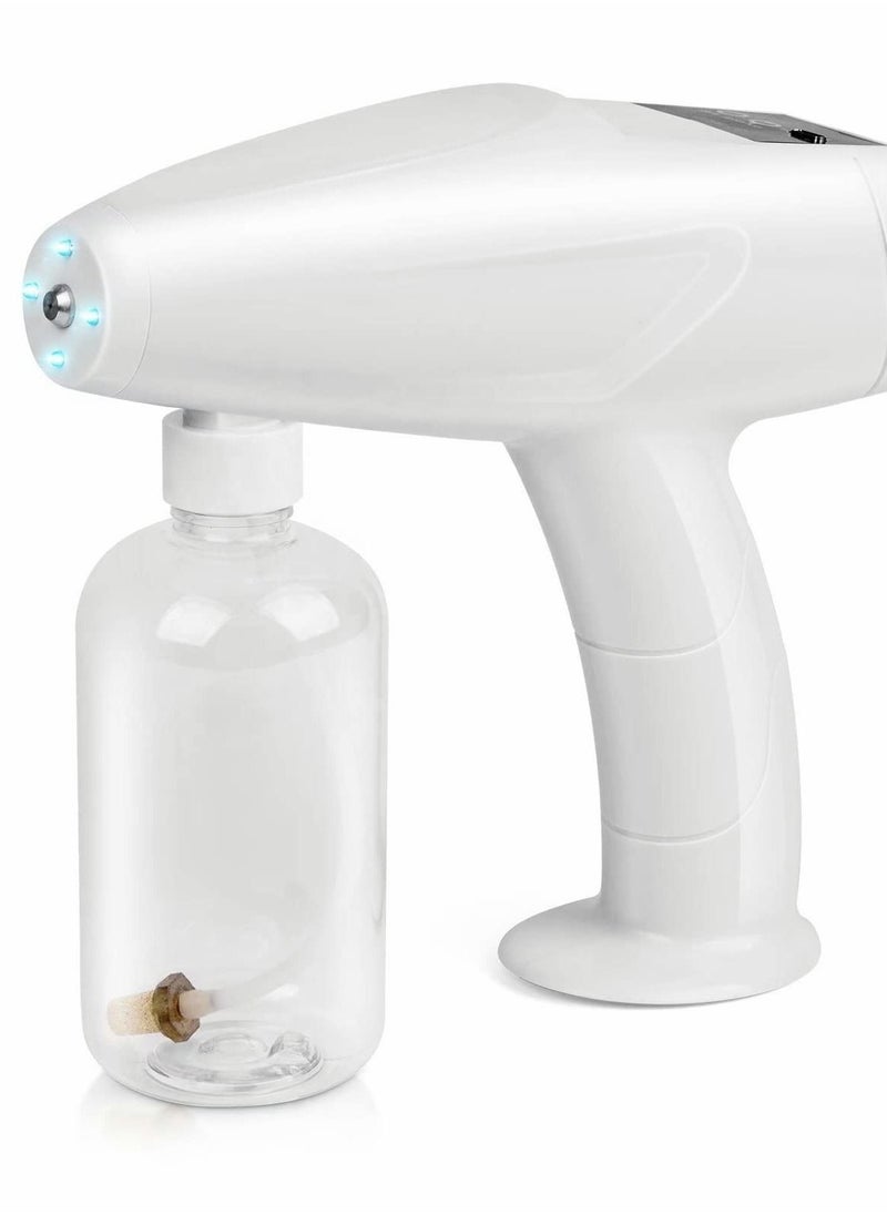 Y&D - Disinfectant Fogger,Handheld Rechargeable Nano Spray Gun,Touch Screen Portable Atomizer Sprayer，250ml，White - Image 1