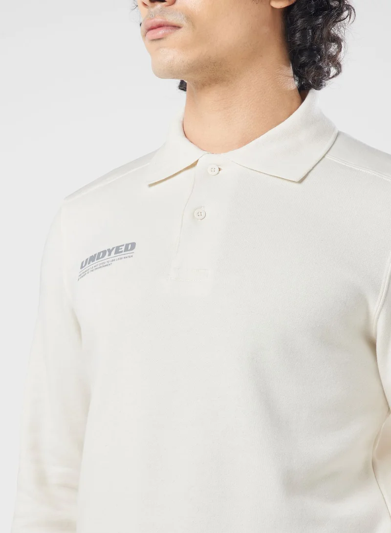 umbro Undyed Collared Sweatshirt
