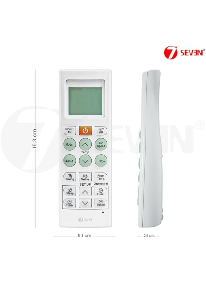 HuHa - 7SEVEN Compatible with Lg Ac Remote Original Model 36K Suitable for Split 1 1.5 2 Ton Window and Cassette Air Conditioner - Image 1