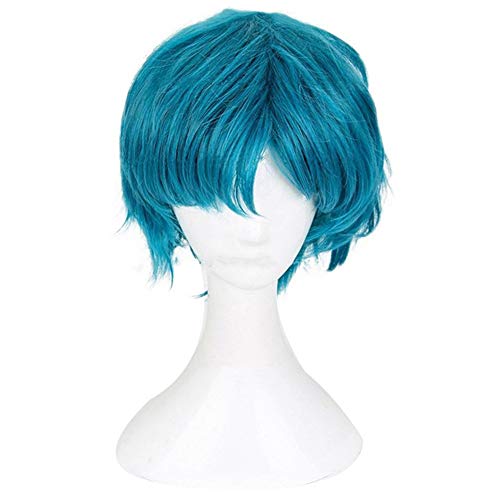 Xingwang Queen Anime Cosplay Wig Short Blue Green Women Girls Party Wigs with Free Cap - Image 1