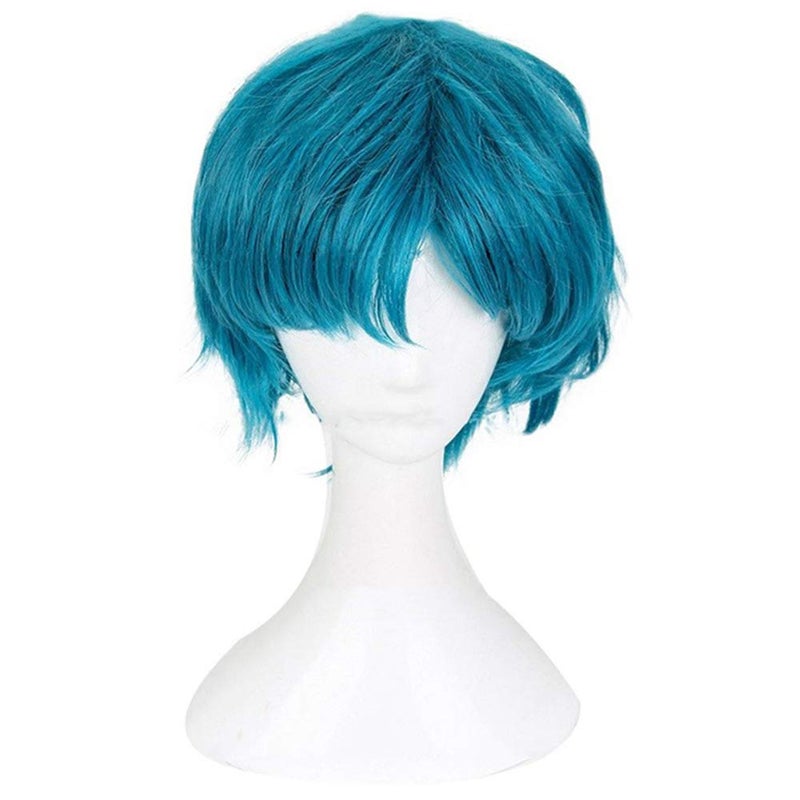 Xingwang Queen Anime Cosplay Wig Short Blue Green Women Girls Party Wigs with Free Cap - Image 2
