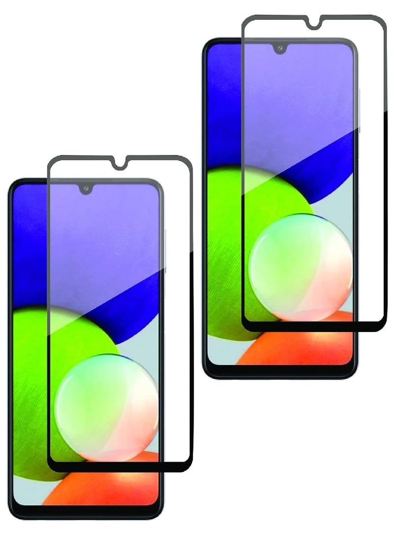 Super 2 Pieces Tempered Glass Screen Protector 5D Designed For Samsung Galaxy A22 4G Full Glue Edge to Edge Full Screen Coverage And Bubble Free - Image 1