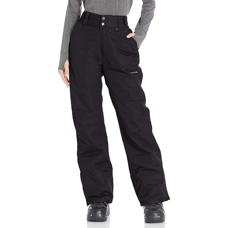 SkiGear Women's Insulated Snow Pants, Black, X-Large