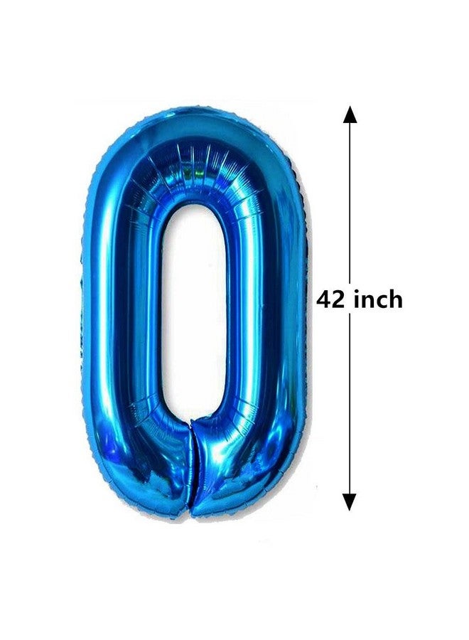 EMAAN EMAAN 42 inch Blue Jumbo 10 Number Balloons Big Foil Mylar Balloons for 10th Birthday Party Decorations and Anniversary Events Decorations - Image 3