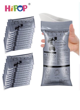 20PCS Disposable Urine Bags, 700ML Large Capacity Camping Pee Bags, Unisex Urinals Vomit Bags for Travel Urinal Toilet Traffic Jam Emergency Portable Toilet Bee Bag for Men Women Kids Patient - view 5