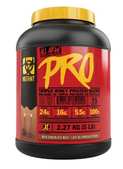 Mutant PRO Triple Whey Protein Blend - Rich Chocolate Milk 2.27Kg (5lbs) 