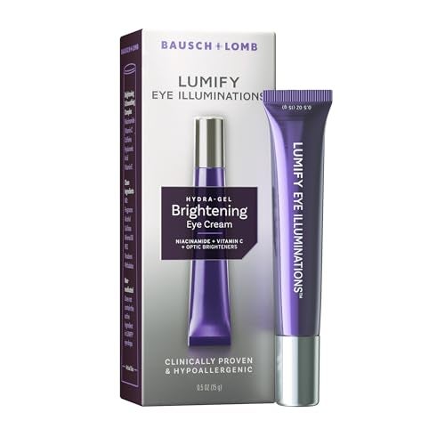 LUMIFY Eye Illuminations HydraGel Brightening Eye Cream Vitamin C Caffeine Niacinamide Hyaluronic Acid to Brighten Smooth Reduce the Look of Fine Lines Wrinkles 05 Oz 15 g - Image 1
