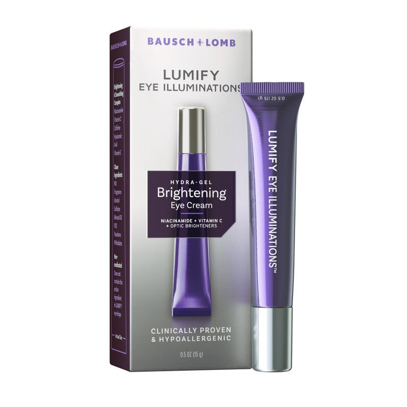 LUMIFY Eye Illuminations HydraGel Brightening Eye Cream Vitamin C Caffeine Niacinamide Hyaluronic Acid to Brighten Smooth Reduce the Look of Fine Lines Wrinkles 05 Oz 15 g - Image 2