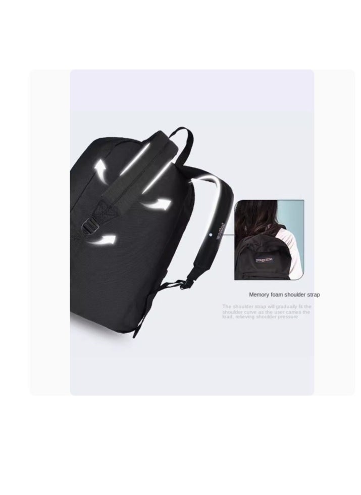 JANSPORT حقيبة ظهر سوبر بريك الصلبة باللون الأسود  - Image 2