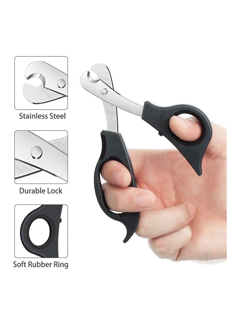 Suntown 2 Pieces Splitter Scissors Cutter with Stainless Steel Blade and Ergonomic Handle Crusher Travel Medicine Box - Image 3