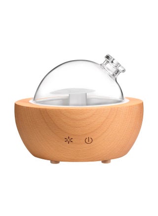 Glass Aromatherapy Essential Oil Diffuser 200Ml Natural Wood Base Desktop Ultrasonic Aroma Diffuse Essential Oil Humidifierled Light Available In 7 Colors Suitable For Home Office Bedroom - pzsku/Z264CC4A3A1EFB92D2441Z/45/_/1707978775/a93819ef-f002-401e-b7c1-9ed7738a7ca2