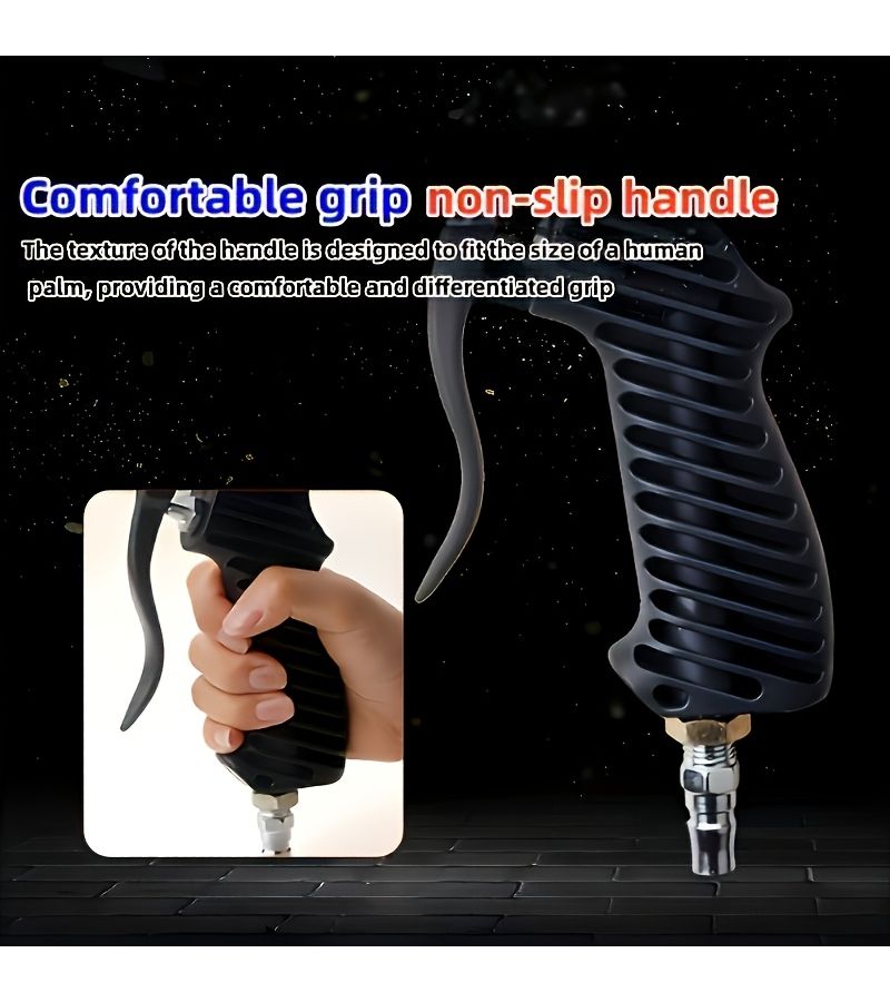 Upgraded Blue Pneumatic Sandblaster Kit With Enhanced Blasting Power Efficiently Removes Rust And Scale Portable Gravity Fed Design Includes Mini Rust Stripping Machine Ideal For Industrial Derusting And Surface Preparation - Image 2
