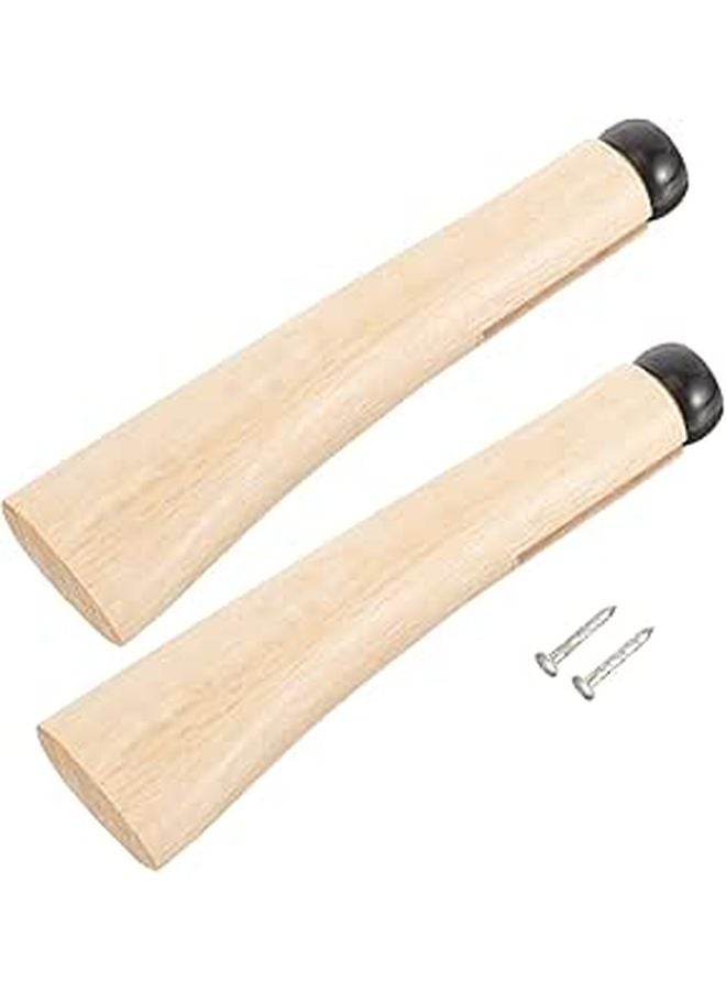 Wooden Axe Handle Replacement 2 Pack 16 Inch Camping Tool Accessory Easy Install - Image 1