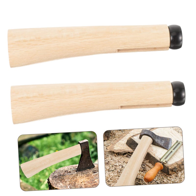 Wooden Axe Handle Replacement 2 Pack 16 Inch Camping Tool Accessory Easy Install - Image 5