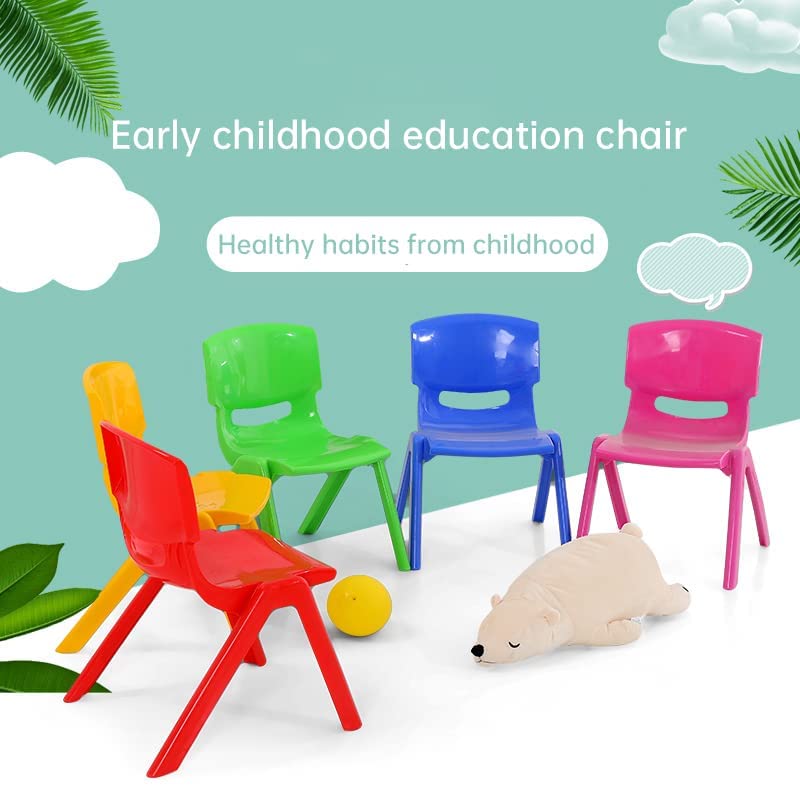 SIGNATRON Plastic Strong and Durable Kids Chair for Studying Dining Home Virgin Material Kids Chairs with Backrest for 2 to 5 Years | Sustain Upto 100 KG (Red) - Image 3