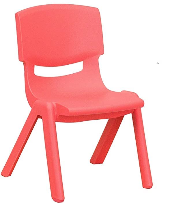 SIGNATRON Plastic Strong and Durable Kids Chair for Studying Dining Home Virgin Material Kids Chairs with Backrest for 2 to 5 Years | Sustain Upto 100 KG (Red) - Image 1