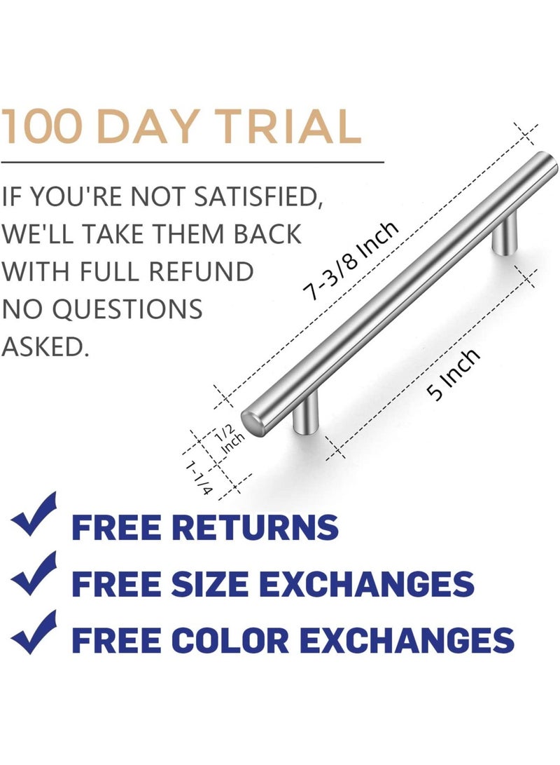 Cabinet Pulls Brushed Nickel Stainless Steel Kitchen Cupboard Handles, 15.5 CM, for Resin Artworks - Image 3