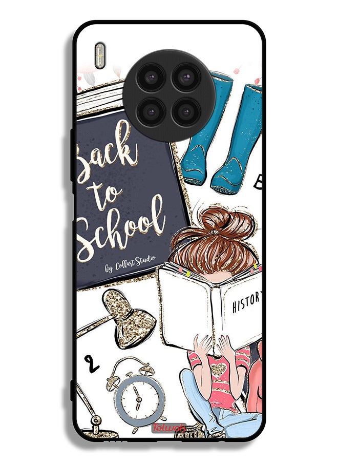 Tolwak Honor 50 Lite Protective Case Cover Back To School Girl Reading History - Image 2
