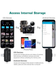 Farraige Farraige® Micro SD Card Reader for Android Type C Lightning USB, Micro SD Card to USB Adapter, USB C SD Card Reader for Camera Memory Card Reader, 7 in 1 SD Card Reader for PC Phone Pads  - Image 2