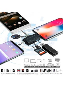 Farraige Farraige® Micro SD Card Reader for Android Type C Lightning USB, Micro SD Card to USB Adapter, USB C SD Card Reader for Camera Memory Card Reader, 7 in 1 SD Card Reader for PC Phone Pads  - Image 3