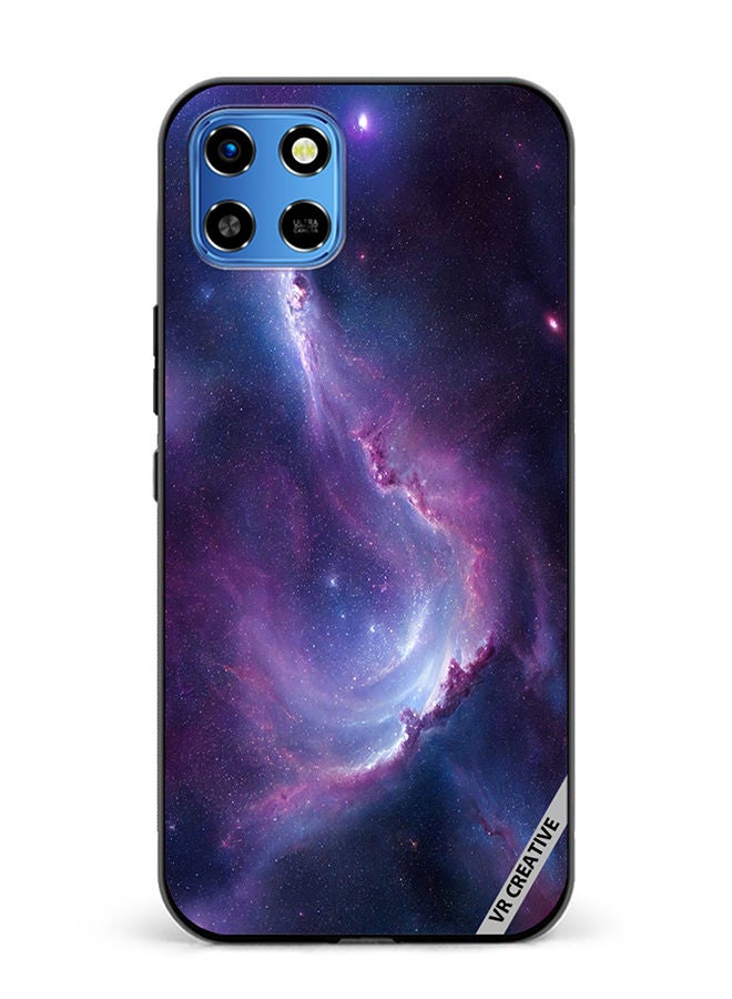 VR CREATIVE Protective Case Cover For Infinix Smart 6 HD Galaxy With Colorful Nebula Design Multicolour - Image 1