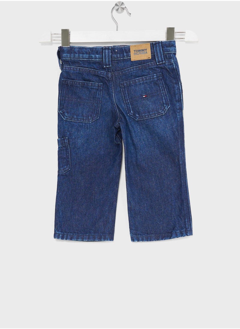 TOMMY HILFIGER Kids Wide Leg Cargo Jeans  - Image 2