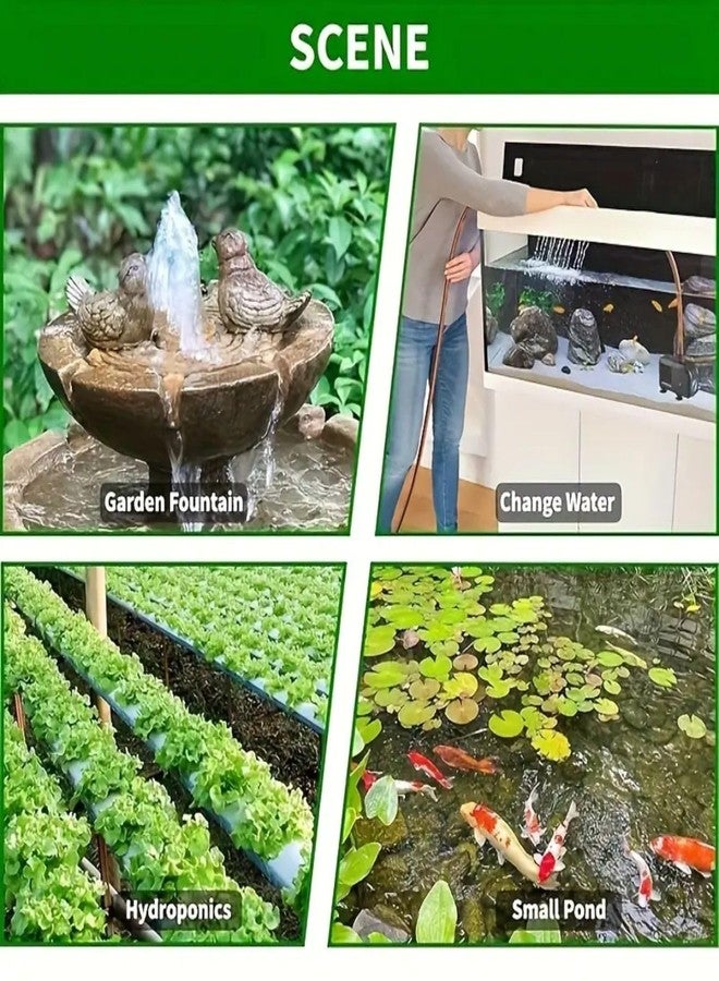 مضخة غاطسة لحوض السمك من سلسلة VAYINATO HJ للنافورة (HJ-500 | 7 واط | 500 لتر/ساعة | ترفع حتى 0.9 متر) - Image 4