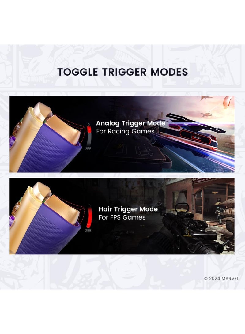 GameSir Galileo G8 Plus Thanos Edition Bluetooth Mobile Game Controller for Switch & iOS & Android & Tablets, Wireless Gamepad with Hall Effect Joysticks/Hall Trigger, Play Minecraft, Genshin Impact, Call of Duty Mobile - Image 5