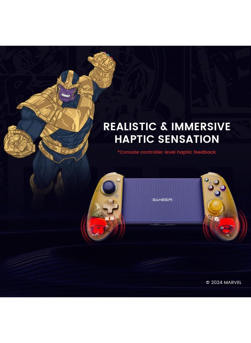 GameSir Galileo G8 Plus Thanos Edition Bluetooth Mobile Game Controller for Switch & iOS & Android & Tablets, Wireless Gamepad with Hall Effect Joysticks/Hall Trigger, Play Minecraft, Genshin Impact, Call of Duty Mobile - Image 4