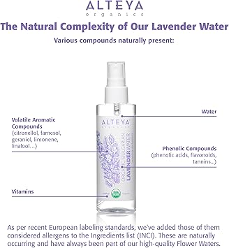 Alteya Organic Lavender Water Spray 100ml Pure Lavender Hydrolat No additives No Artificial Ingredients USDA Certified Organic Face Toner Condition Hair Cleance Sooth Balance Hydrate - Image 5