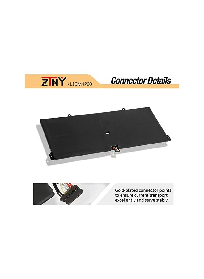 ZTHY - L16M4P60 Battery Replacement For Lenovo Yoga 920 920-13Ikb 920-131Kb Glass Ideapad Flex Pro-13Ikb Yoga 6 Pro 13Ikb Series L16C4P61 5B10N01565 5B10W67249 5B10N17665 7.68V 70Wh - Image 1