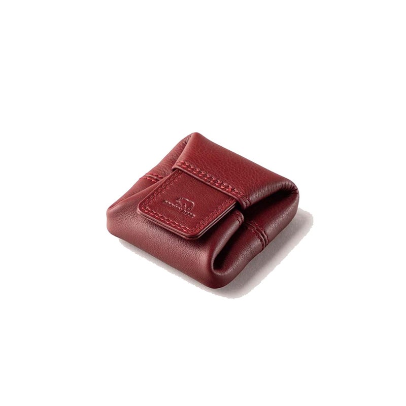BROWN BEAR Small Envelope Coin Purse with Snap Fastner, Stylish Coin Pouch for Men and Women, Small Coin Purse - Red - Image 1