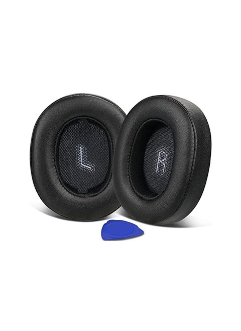 Replacement Earpads For Jbl E55Bt E55 Bt Over Ear Wireless Headphones Ear Pads Cushions With Softer Protein Leather Noise Isolation Memory Foam Black