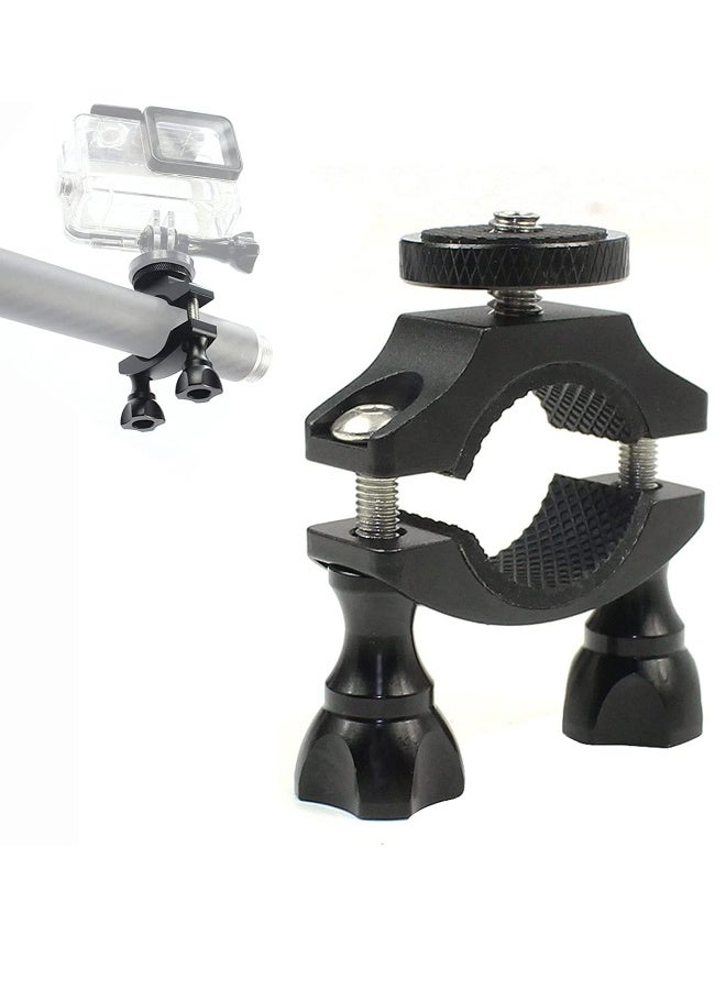 Generic Bike Camera Mount, Bicycle/Motorcycle Bracket with 1/4 Screw Adapter for OSMO Action, Gopro 7 6 5 4, SJCAM, XiaoYi Action Cameras, Handlebars Diameter of 1.3 3.2cm  - Image 1