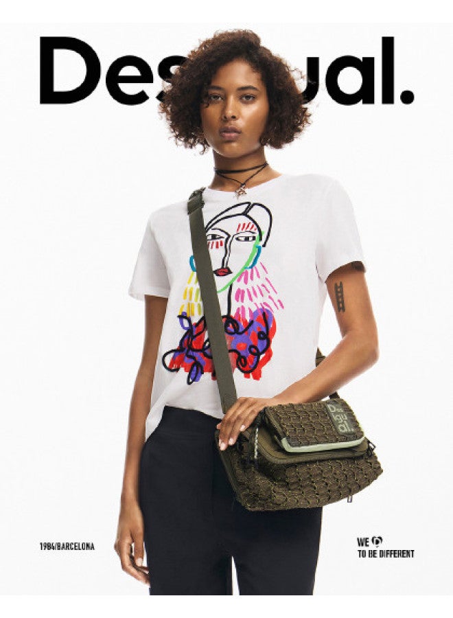 DESIGUAL spring-summer 2025 New Woven Detachable Adjustable Strap Crossbody Bag - Image 1