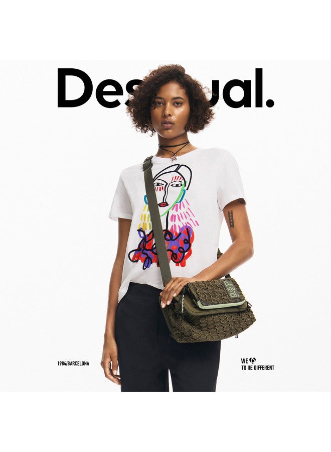 DESIGUAL spring-summer 2025 New Woven Detachable Adjustable Strap Crossbody Bag - Image 2