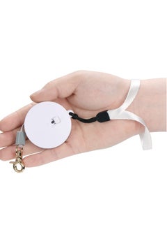 SYOSI Automatic Retractable Leash for Small Dogs Cats Anti-Pull Strength Nylon Material Walking Leash  Mini Portable Hands-Free with Wrist Strap for One-Hand Operation (White)  - Image 1