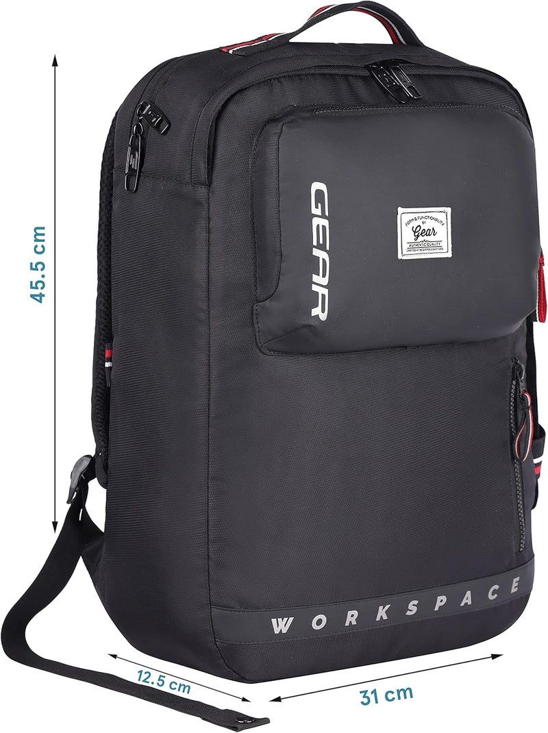 Gear Workspace 18L Small Water Resistant Laptop Bag/Backpack/Office Bag/Briefcase for Men/Women-Black - Image 3