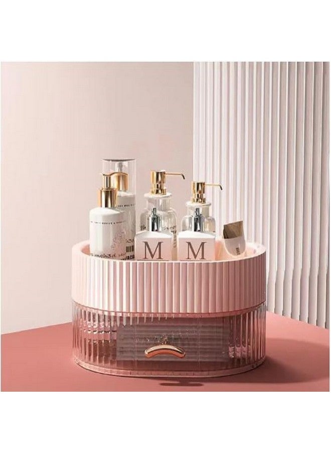 CBEX Large Clear Makeup Organizer - Detachable 2 - Tier Jewelry & Make Up Organizers and Storage Set - Spacious Cosmetic Display Tower - Makeup Organizer for Vanity, Dresser & Countertop (2 LAYER) - Image 1