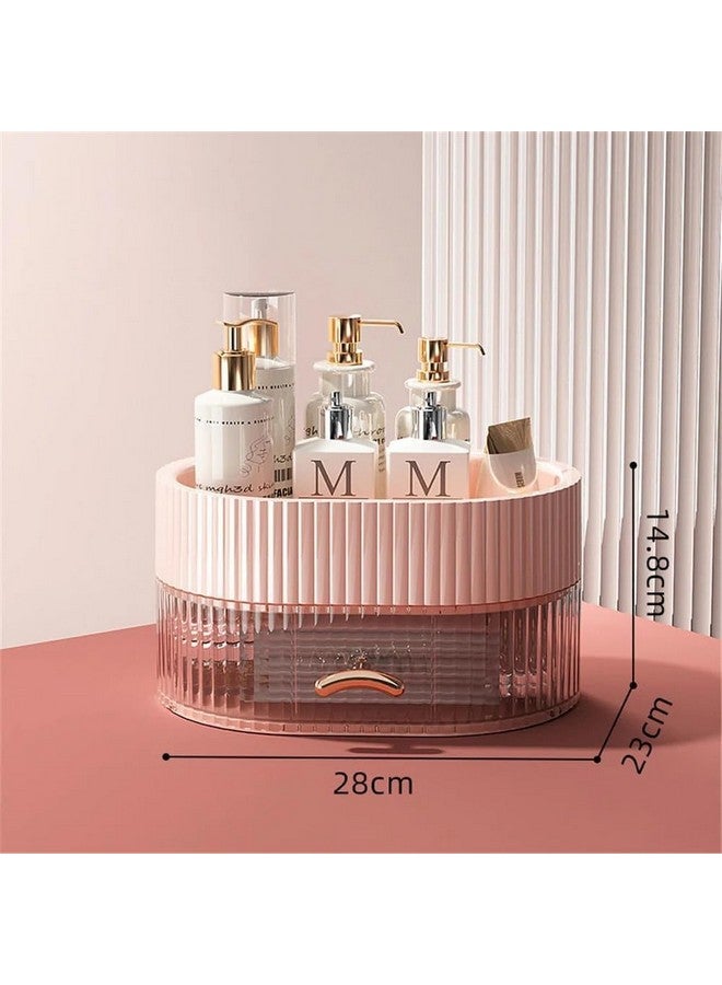CBEX Large Clear Makeup Organizer - Detachable 2 - Tier Jewelry & Make Up Organizers and Storage Set - Spacious Cosmetic Display Tower - Makeup Organizer for Vanity, Dresser & Countertop (2 LAYER) - Image 3