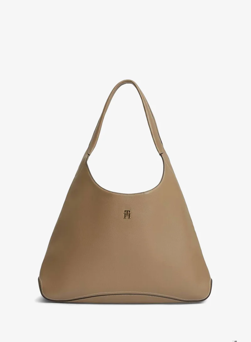 Zip Pocket TH Monogram Hobo Bag